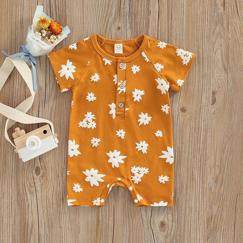 Baby’s Casual Short Sleeve Jumpsuit Fashion Printed Button Round Neck Long Romper Baby Girl Boy Summer Clothing
Baby’s Casual Short Sleeve Jumpsuit Fashion Printed Button Round Neck Long Romper Baby Girl Boy Summer Clothing