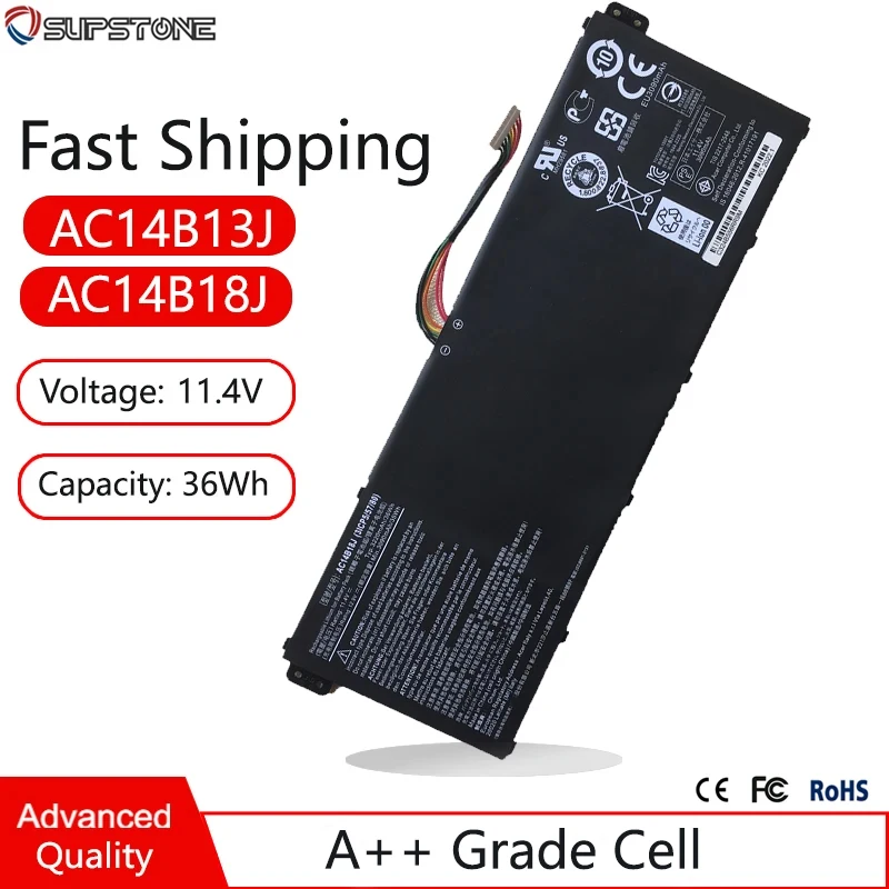 

AC14B13J AC14B18J Battery For Acer Aspire E3-111 112 ES1-511 ES1-512 V3-111P CB3-531 311 TravelMate B115 B116 MS2394 N19H1 EX215