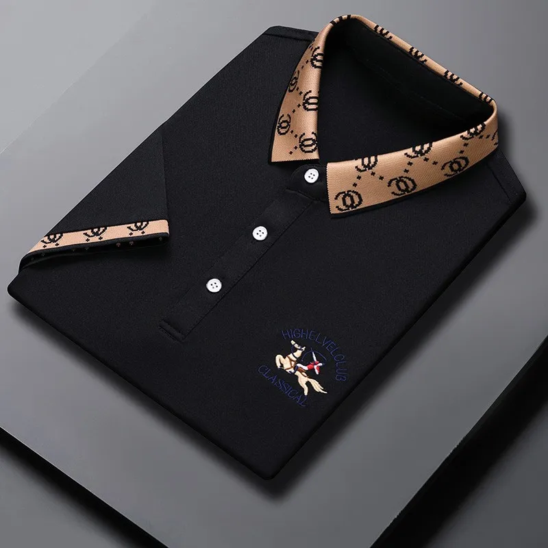 Summer New Handsome High End Ice Silk Summer Men's Short Sleeve T-shirt Men's Thin Polo Top
Summer New Handsome High End Ice Silk Summer Men's Short Sleeve T-shirt Men's Thin Polo Top