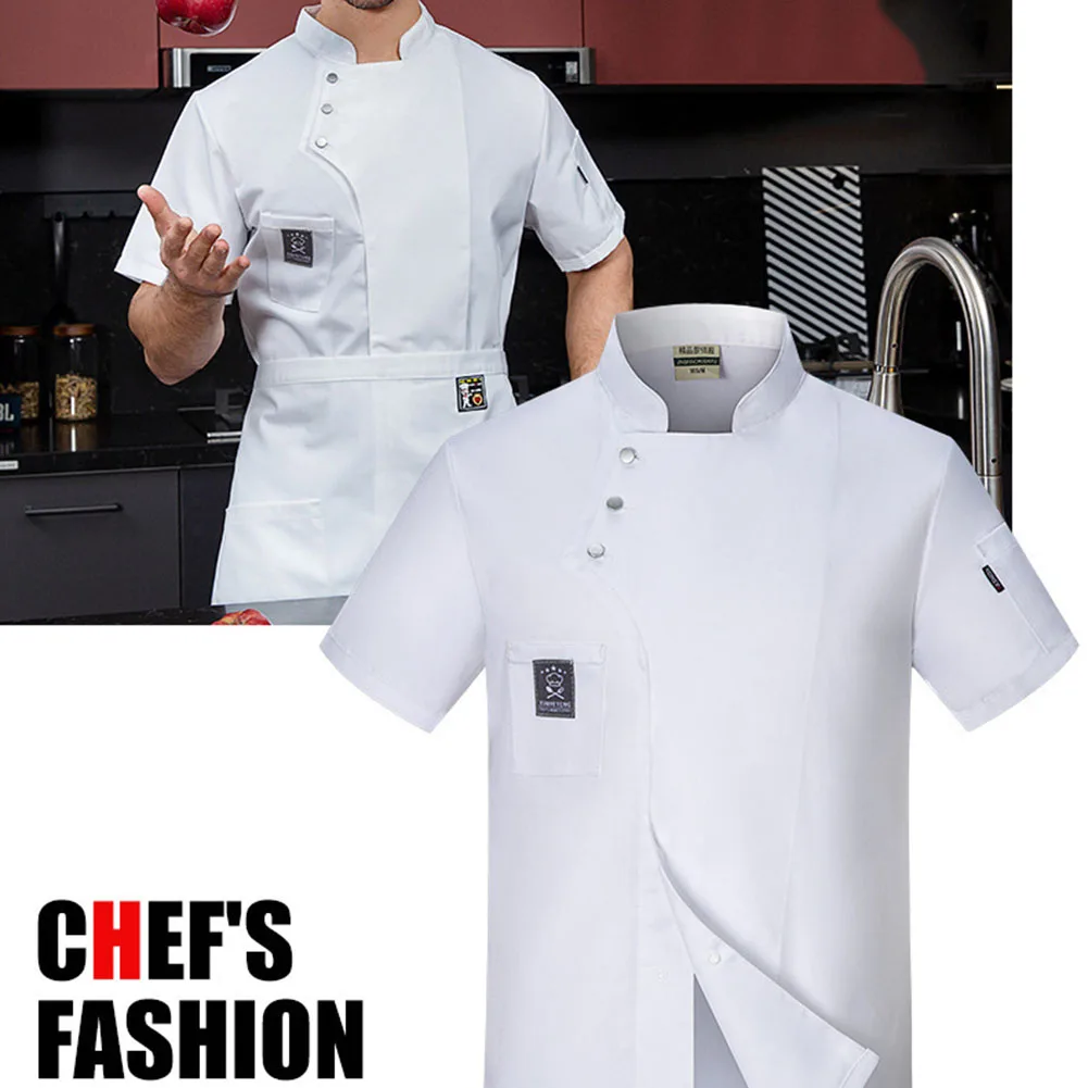 Kitchen Top Chef Uniform Short Work Kitchen Restaurant Shirt Short Sleeves Soft Top Uniform Work Bakery Clothes
Kitchen Top Chef Uniform Short Work Kitchen Restaurant Shirt Short Sleeves Soft Top Uniform Work Bakery Clothes