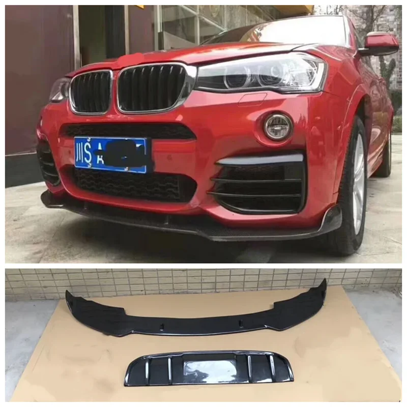 

For BMW X3 X4 F25 F26 2011-2017 High Quality Carbon Fiber Bumper Front Lip Rear Trunk Diffuser Roof Spoiler Side Skirt Body Kit