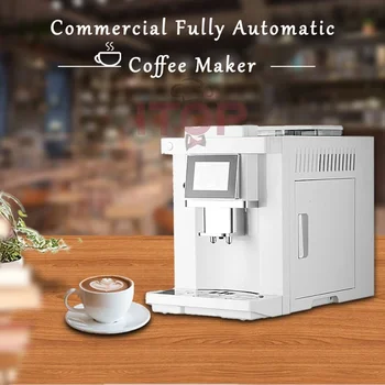 LXCHAN 전자동 커피 머신, 커피 콩 연마기 우유 폼 에스프레소 커피 메이커, 카푸치노 커피 메이커, 19 바