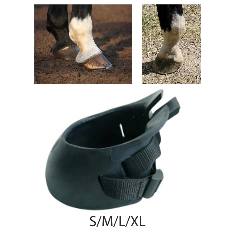 

1pc Horse Hoof Boots Equine Hoof Protector Equestrian Equipment Outdoor Durable Horses Protection for Training Riding Parts