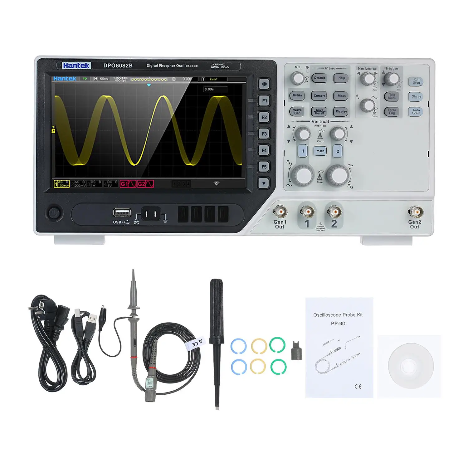 1 Dpo6082b Fluorescent Oscilloscope 2ch 60mhz 1 Gsa/s Real-time Sample Rate Waveform Generator
1 Dpo6082b Fluorescent Oscilloscope 2ch 60mhz 1 Gsa/s Real-time Sample Rate Waveform Generator
