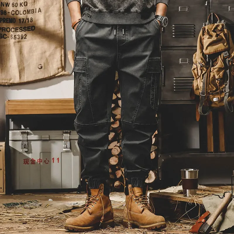 

Брюки-карго мужские повседневные, спортивные штаны, винтажная уличная одежда, свободные тактические брюки в стиле милитари, штаны-карго, тактическая одежда