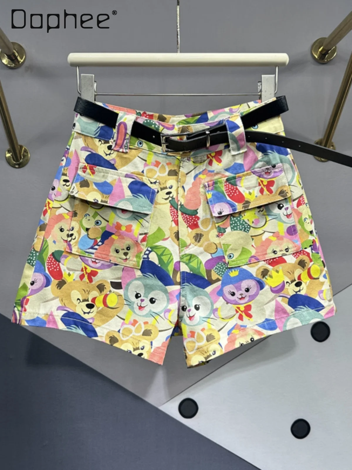 Fashion Cartoon Printed Denim Shorts Female Student 2024 Spring Summer New Patch Pocket Wide Leg Hot Pants Booty Shorts Women
Fashion Cartoon Printed Denim Shorts Female Student 2024 Spring Summer New Patch Pocket Wide Leg Hot Pants Booty Shorts Women