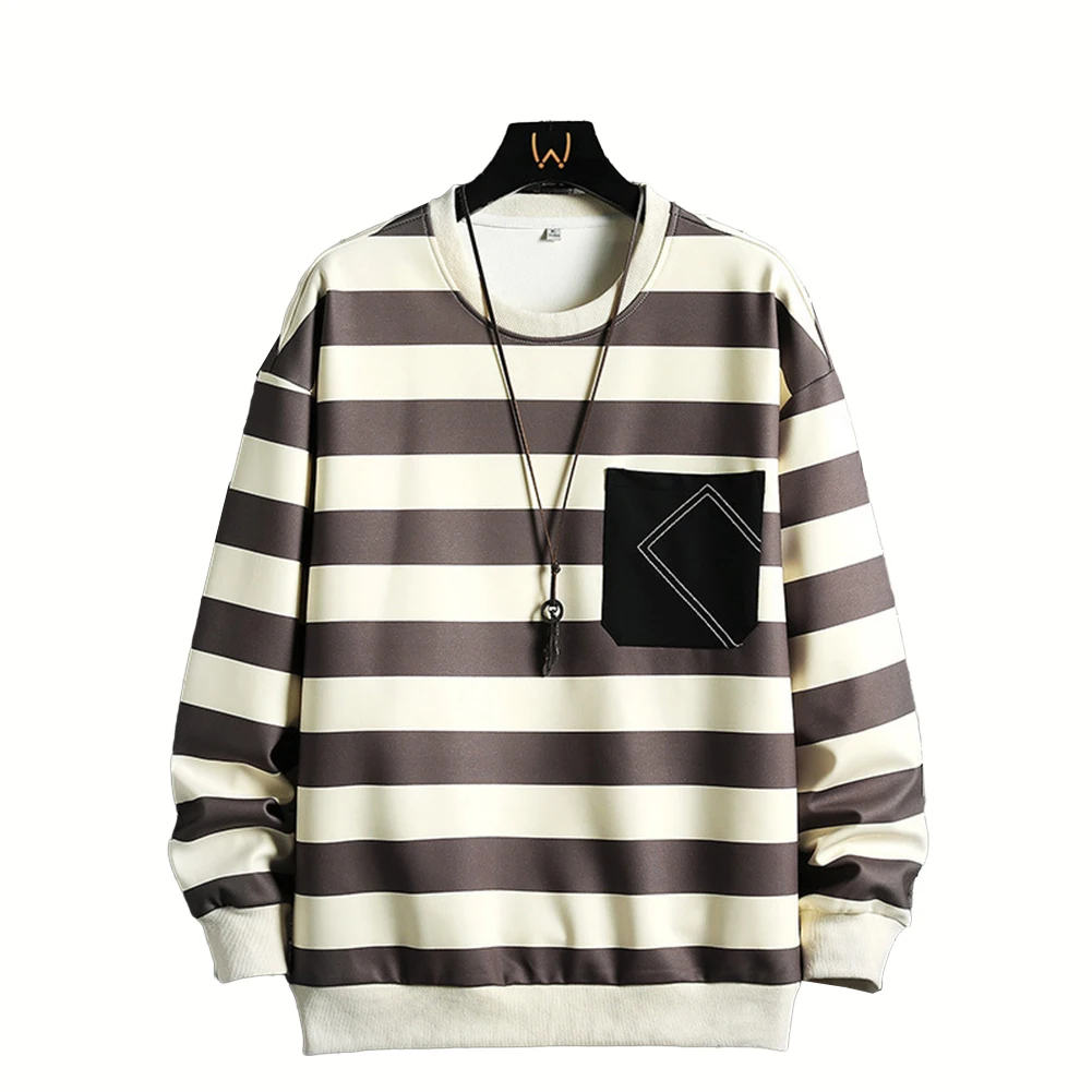 Autumn Spring Striped Sweatshirts For Men Baggy Casual Long Sleeve O Neck Pullover Tops Sports Sweatshirt Hoodies Clothing
Autumn Spring Striped Sweatshirts For Men Baggy Casual Long Sleeve O Neck Pullover Tops Sports Sweatshirt Hoodies Clothing