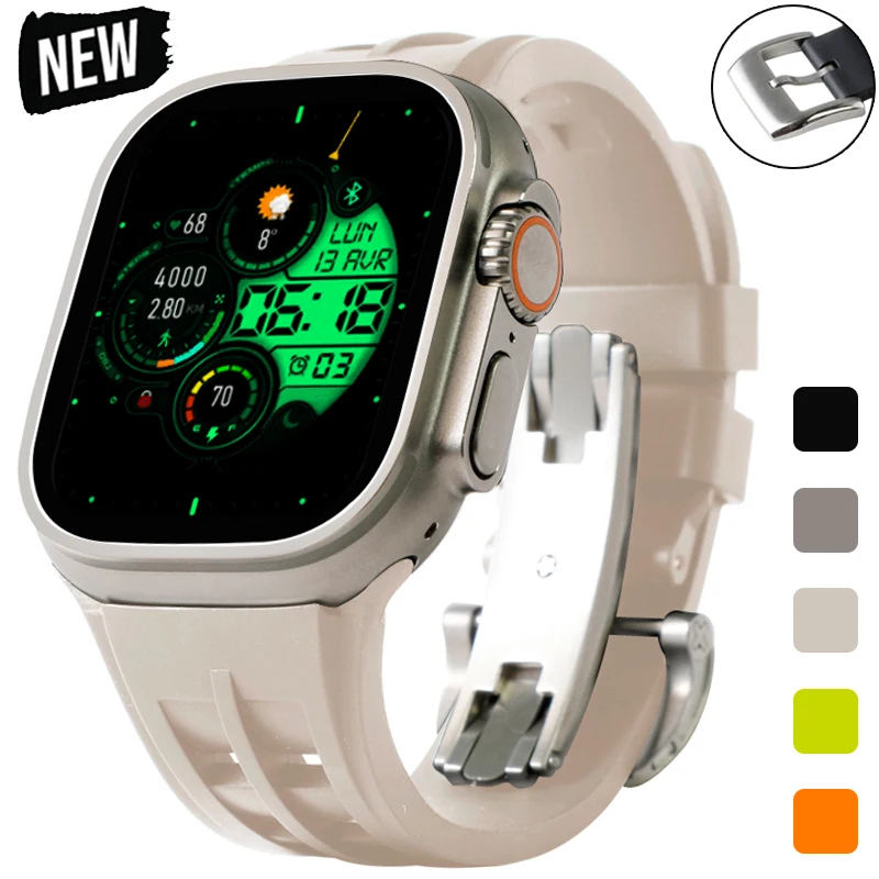 Ремешок резиновый для Apple Watch Ultra 2, мягкий спортивный браслет для iWatch Series 6 5 4 Se 44 мм 42 мм, 49 мм 9 8 7 45 мм
Ремешок резиновый для Apple Watch Ultra 2, мягкий спортивный браслет для iWatch Series 6 5 4 Se 44 мм 42 мм, 49 мм 9 8 7 45 мм