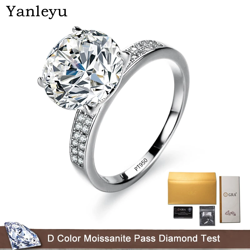 Yanleyu Роскошные Большие 5ct VVS1 D Цвет Муассанит бриллиант обручальные кольца для женщин 100% реальные PT950 Платиновые ювелирные изделия
Yanleyu Роскошные Большие 5ct VVS1 D Цвет Муассанит бриллиант обручальные кольца для женщин 100% реальные PT950 Платиновые ювелирные изделия