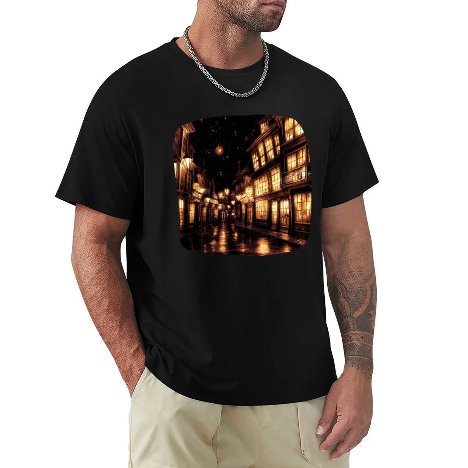 The Alley at Night II - Harry T-Shirt sublime anime clothes Short sleeve tee T-shirts for men cotton
The Alley at Night II - Harry T-Shirt sublime anime clothes Short sleeve tee T-shirts for men cotton