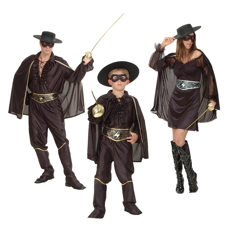 Children's Clothing Kids Halloween Mascot Zorro Cosplay Costume Cape Jacket Eye Mask Belt Trousers Shoe Cover Hat
Children's Clothing Kids Halloween Mascot Zorro Cosplay Costume Cape Jacket Eye Mask Belt Trousers Shoe Cover Hat