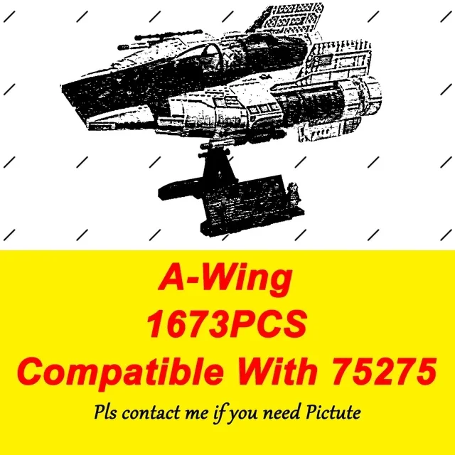 Space War A-Wing Starfighter Star Movie Toys MOC Building Blocks Assembly Model Bricks Children's Boys Best Gifts 75275 In Stock
Space War A-Wing Starfighter Star Movie Toys MOC Building Blocks Assembly Model Bricks Children's Boys Best Gifts 75275 In Stock