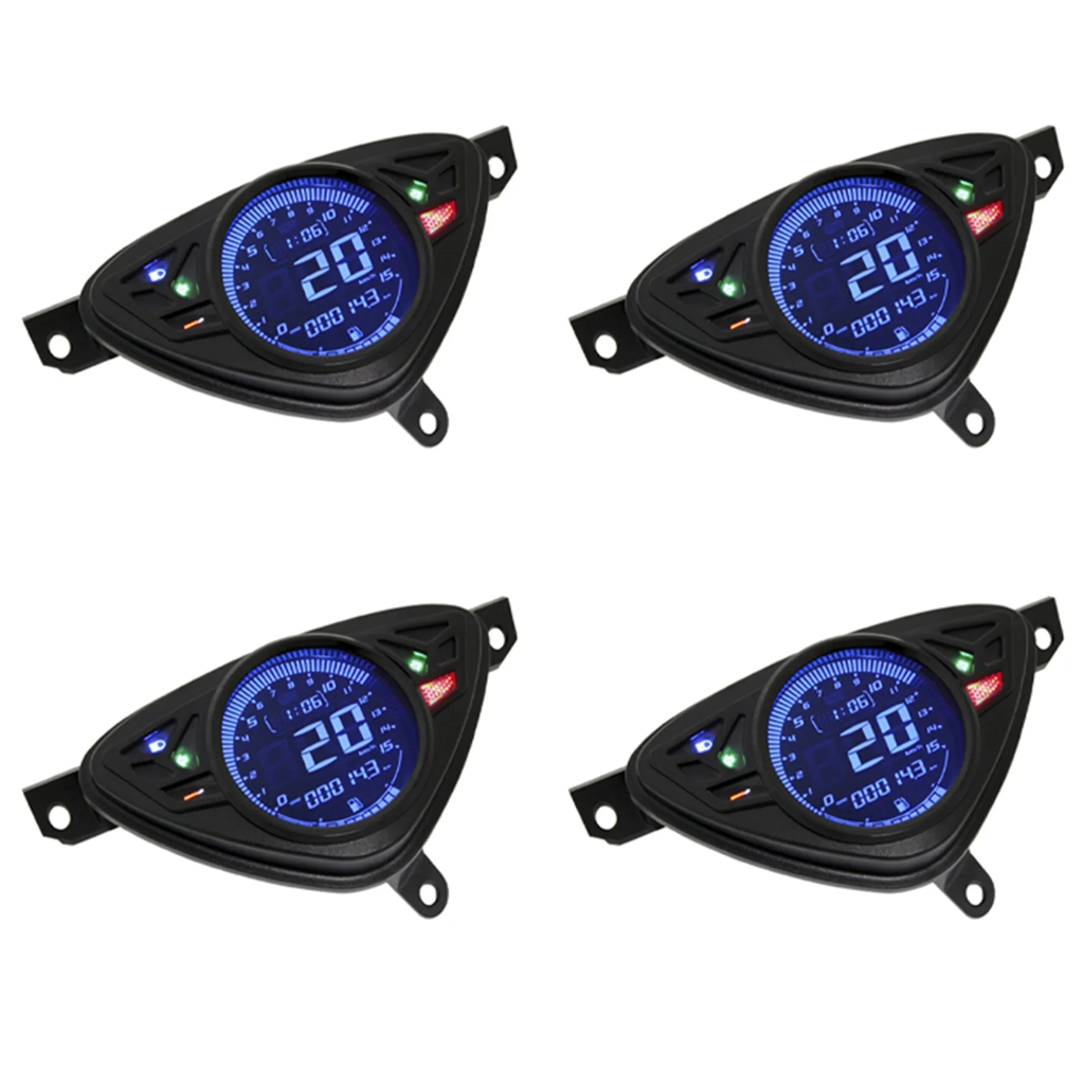 

4X Motorcycle Speed Meter with Color LCD Temperature Oil Gauge Adjustable Odometer for Yamaha Mio