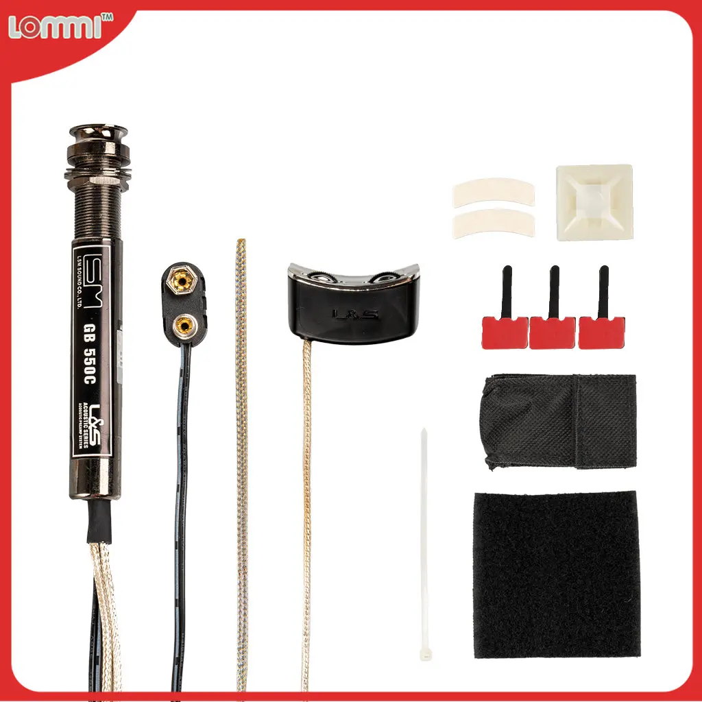 Acoustic Guitar Pickup High Sensitivity Guitar Equalizer Piezo Pickup Amplifier Tuner With 6.35mm Output Jack 
Acoustic Guitar Pickup High Sensitivity Guitar Equalizer Piezo Pickup Amplifier Tuner With 6.35mm Output Jack