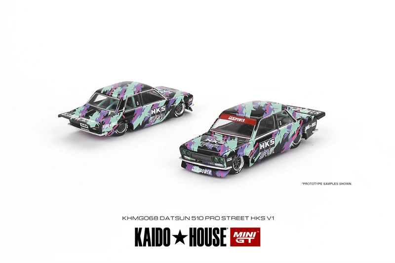 Kaido House x MINI GT 1:64 Datsun 510 Pro Street HKS /Nissan Fairlady Z Kaido GT 95 Drifter V1
Kaido House x MINI GT 1:64 Datsun 510 Pro Street HKS /Nissan Fairlady Z Kaido GT 95 Drifter V1