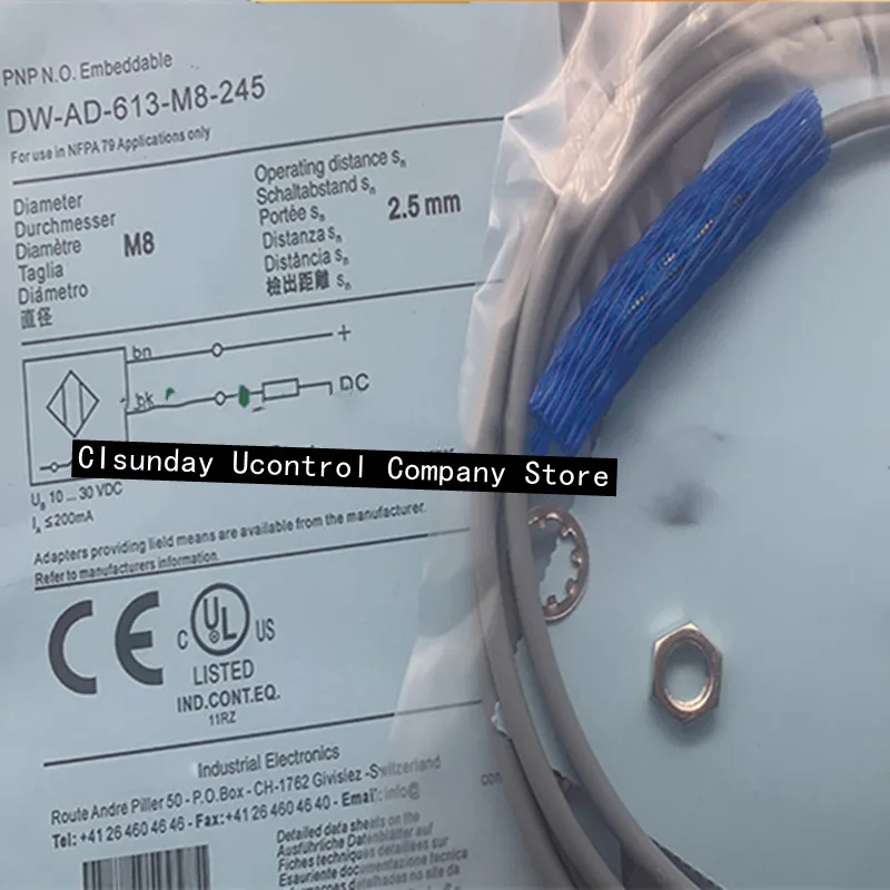 3PCS New proximity switch DW-AD-611-M8-122 DW-AD-611-M8 DW-AD-611-M8-121 DW-AD-614-M8-121 DW-AD-624-M8-121
3PCS New proximity switch DW-AD-611-M8-122 DW-AD-611-M8 DW-AD-611-M8-121 DW-AD-614-M8-121 DW-AD-624-M8-121