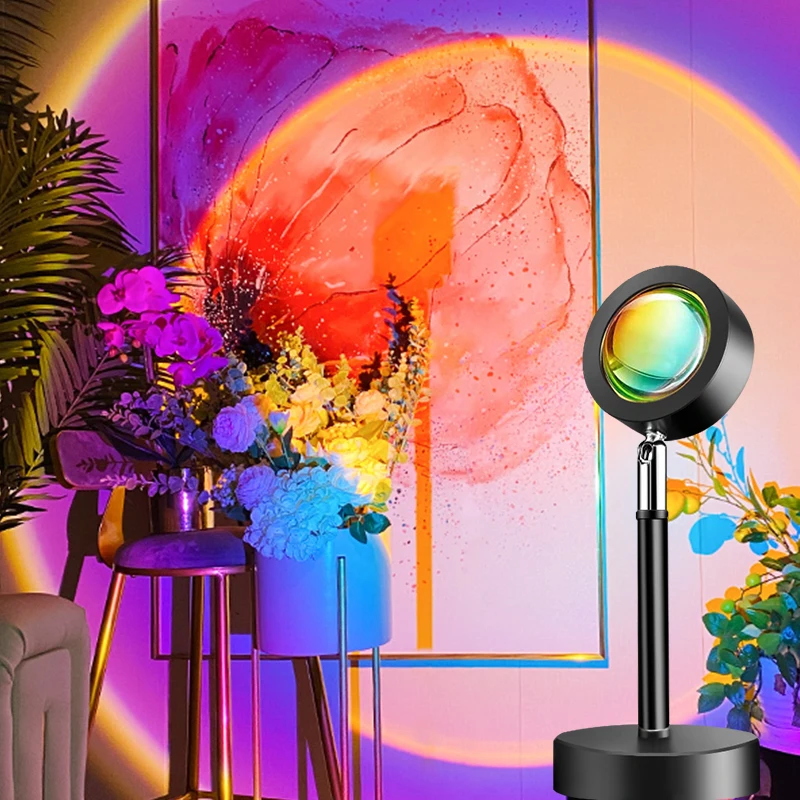 USB Sunset Lamp Red Rainbow Projector Led Night Light Sun Projection Desk Lamp for Bedroom Bar Coffee Store Wall Decoration
USB Sunset Lamp Red Rainbow Projector Led Night Light Sun Projection Desk Lamp for Bedroom Bar Coffee Store Wall Decoration