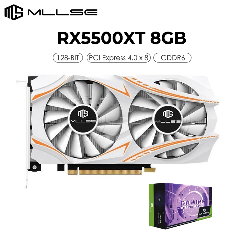 Совершенно новая видеокарта MLLSE AMD Radeon RX 5500 XT 8 Гб GDDR6 128-bit PCIe 4,0x8 7 нм игровой графический процессор настольный компьютер
Совершенно новая видеокарта MLLSE AMD Radeon RX 5500 XT 8 Гб GDDR6 128-bit PCIe 4,0x8 7 нм игровой графический процессор настольный компьютер