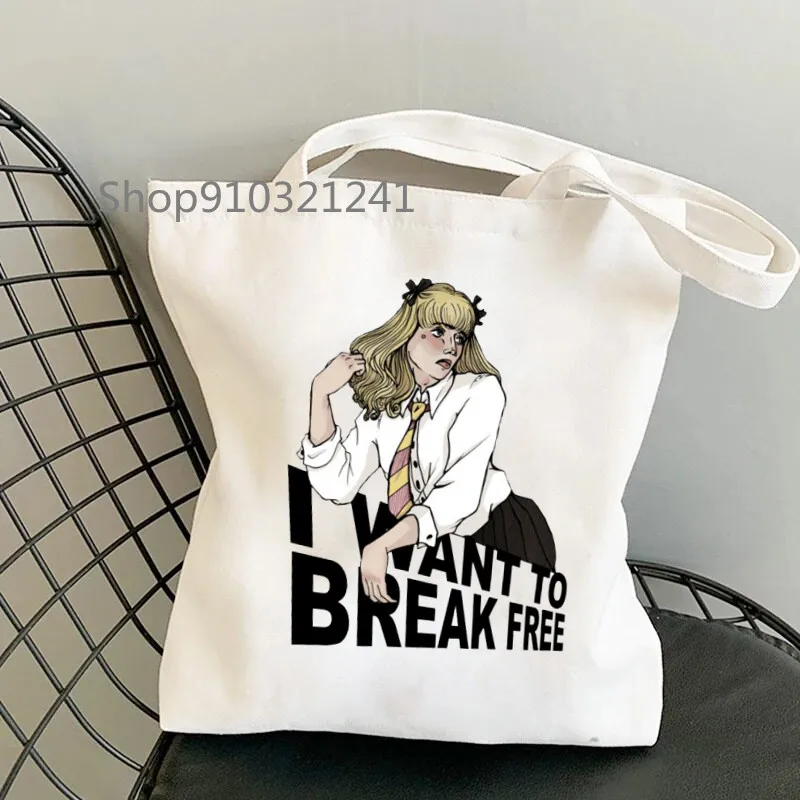 Сумка Freddie Mercury Shopping Bag I WANT TO BREAK FREE, Холщовая Сумка-тоут, забавная классическая женская сумка через плечо с графическим принтом
Сумка Freddie Mercury Shopping Bag I WANT TO BREAK FREE, Холщовая Сумка-тоут, забавная классическая женская сумка через плечо с графическим принтом
