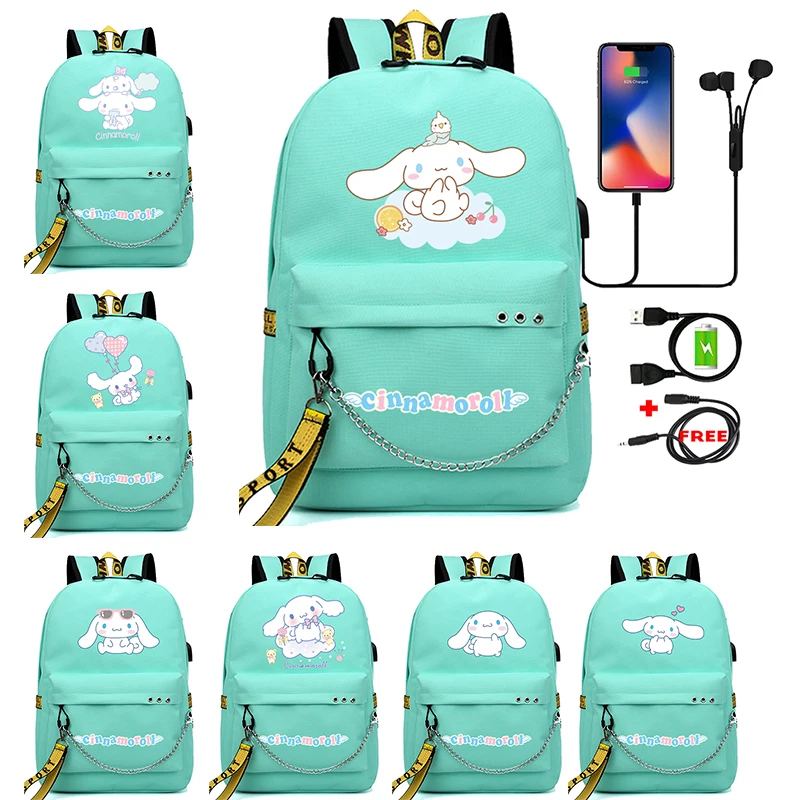 Sanrio аниме My Melody Kuromi Cinnamoroll рюкзаки для детей Kawii игрушки Зеленый Рюкзак студенческий подарок для школы 
Sanrio аниме My Melody Kuromi Cinnamoroll рюкзаки для детей Kawii игрушки Зеленый Рюкзак студенческий подарок для школы