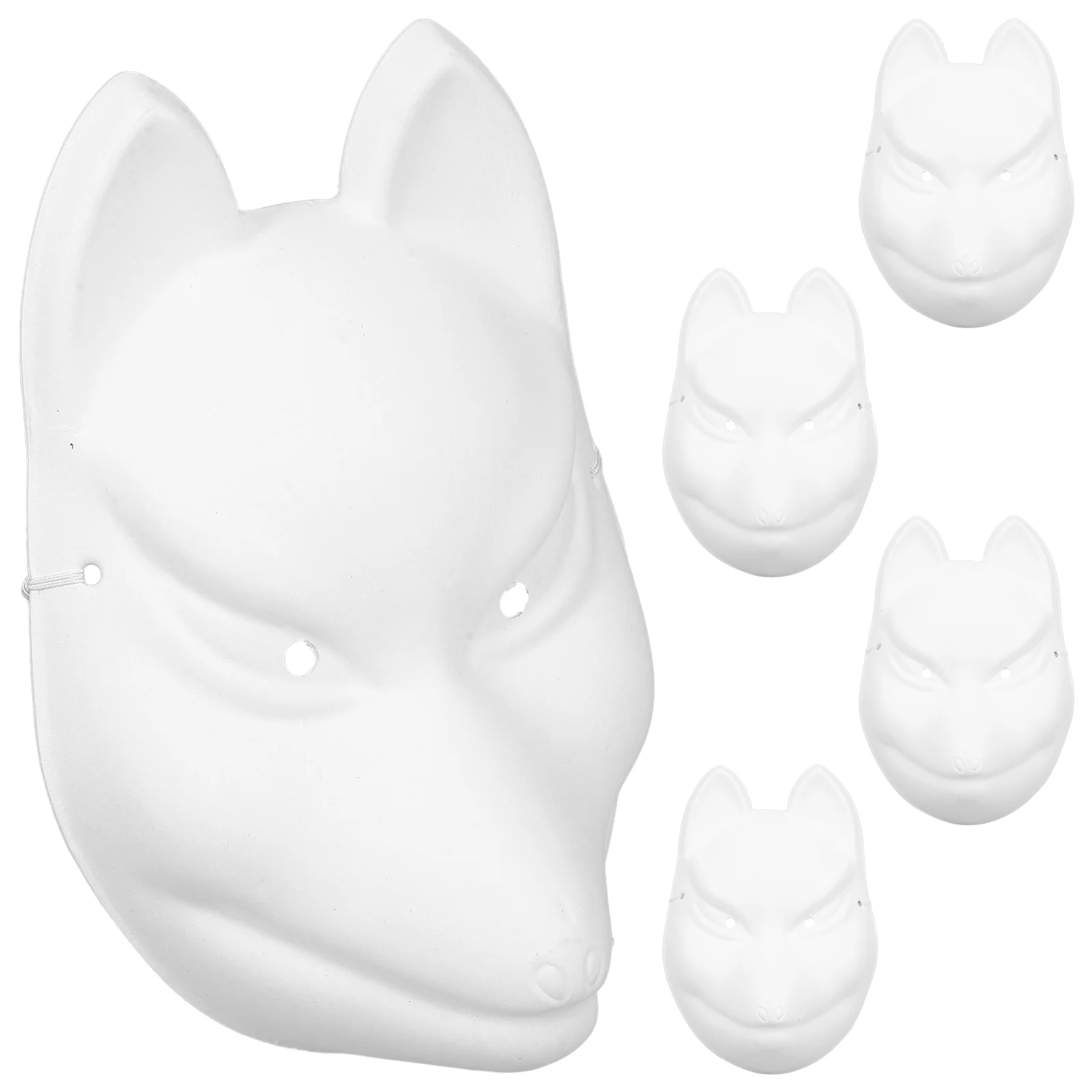 5 Pcs Children's Fox Mask Prom Halloween Costume Cosplay Masquerade Accessories Facial Pulp for Kids DIY White Paper Masks Bulk
5 Pcs Children's Fox Mask Prom Halloween Costume Cosplay Masquerade Accessories Facial Pulp for Kids DIY White Paper Masks Bulk