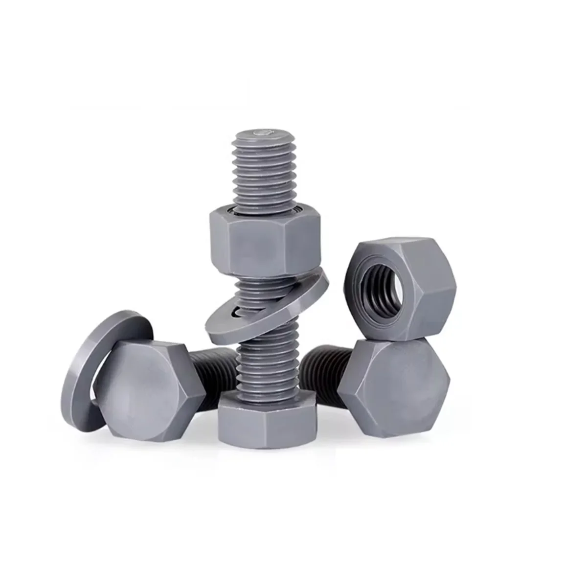 M14 M16 M18 M20 PVC Acid And Alkali Resistant Corrosion-Resistant Outer Hexagon Bolt Nut Flat Washer Combination Set
M14 M16 M18 M20 PVC Acid And Alkali Resistant Corrosion-Resistant Outer Hexagon Bolt Nut Flat Washer Combination Set