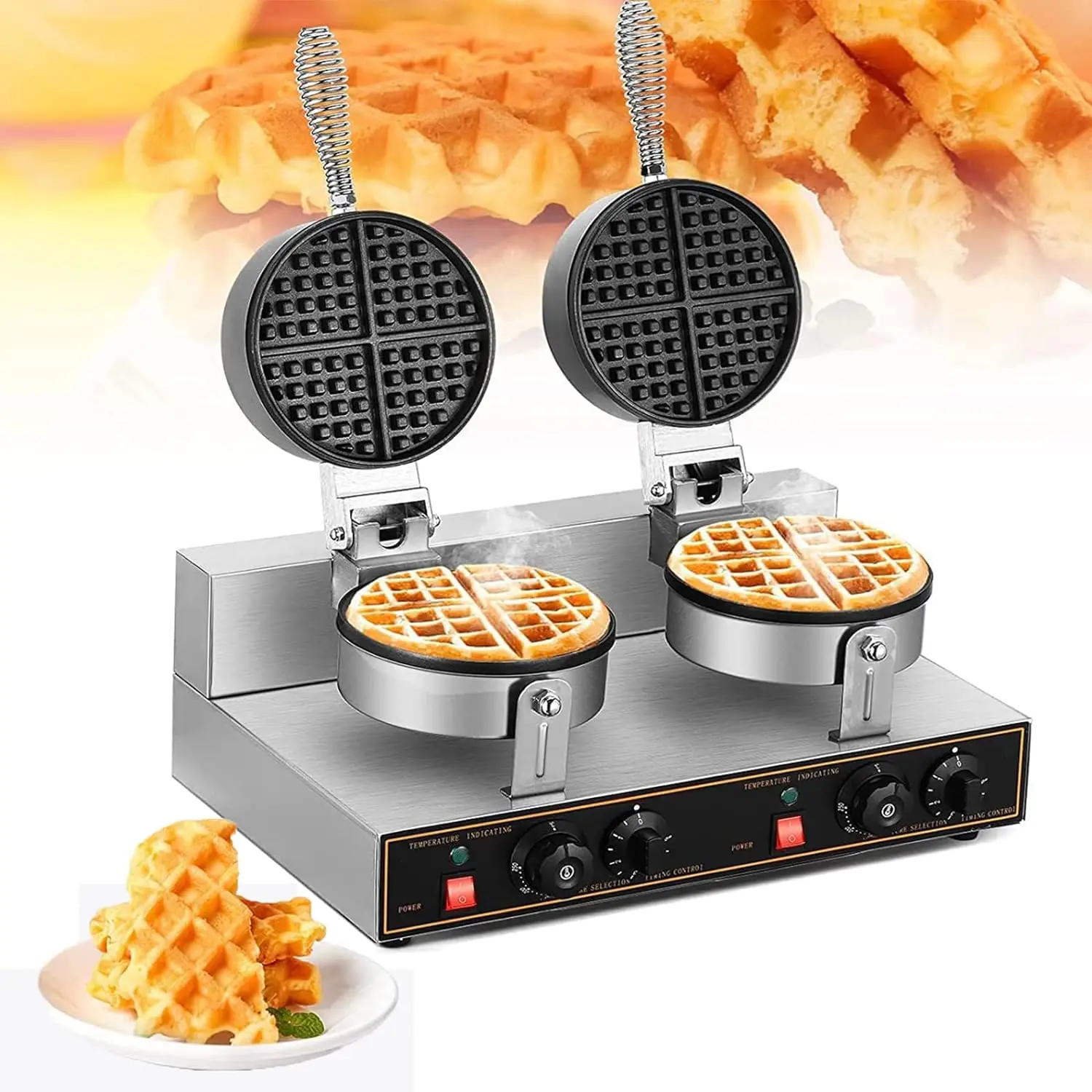 Commercial Waffle Maker Double Waffle Machine 110V Non Stick Muffin Machine, Waffle Machine for Commercial/Household Kitchens,
Commercial Waffle Maker Double Waffle Machine 110V Non Stick Muffin Machine, Waffle Machine for Commercial/Household Kitchens,
