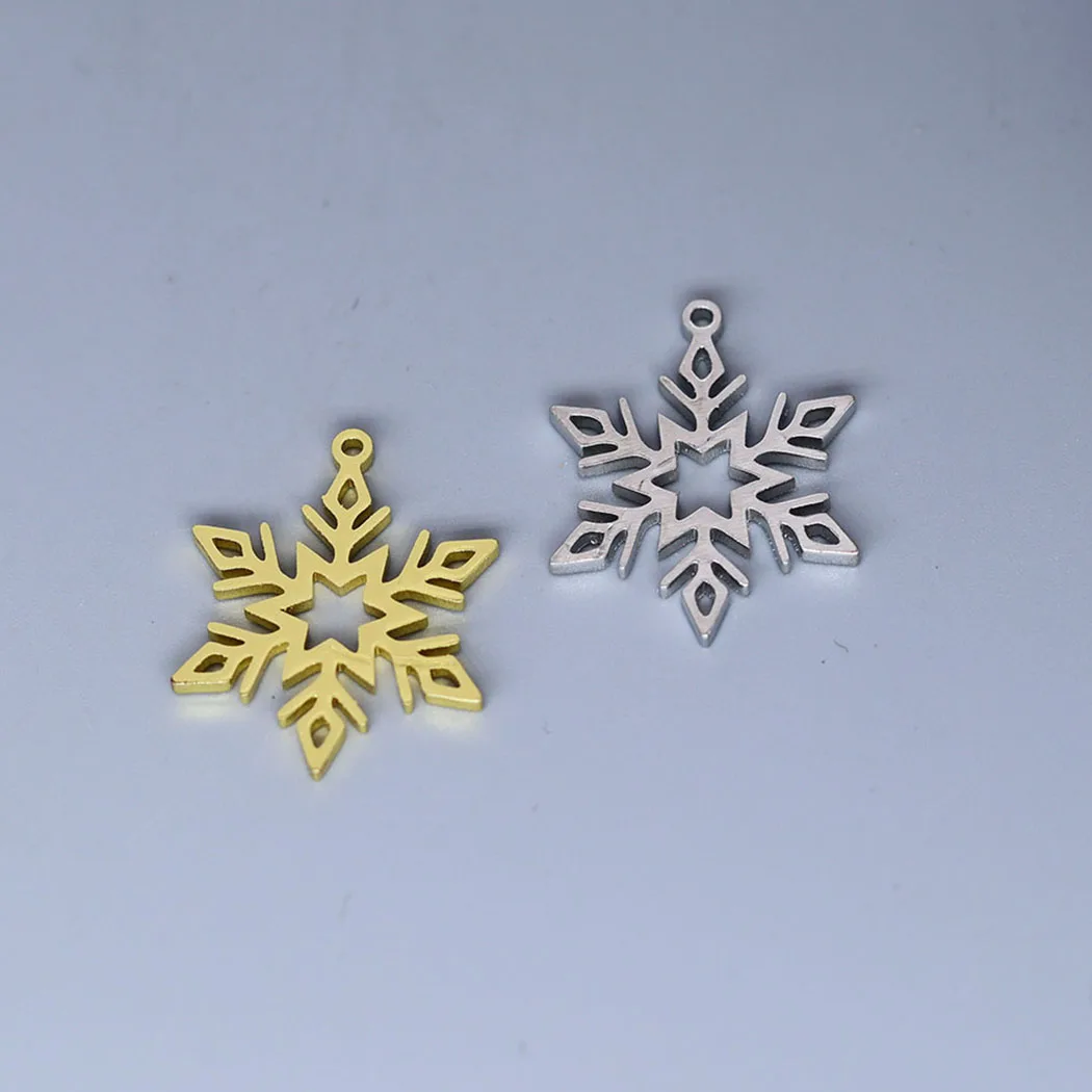 5pcs/lot Ice Snowflake Christmas Winter Charm Pendants Making DIY Stainless Steel Handmade Finding Jewelry
5pcs/lot Ice Snowflake Christmas Winter Charm Pendants Making DIY Stainless Steel Handmade Finding Jewelry