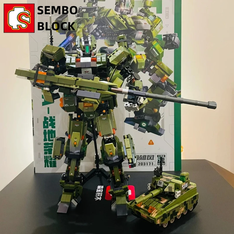 SEMBO Transforming Mecha Building Block Robot Assembly Model Educational Toy Children's Birthday Gift Desktop Ornament Figure
SEMBO Transforming Mecha Building Block Robot Assembly Model Educational Toy Children's Birthday Gift Desktop Ornament Figure