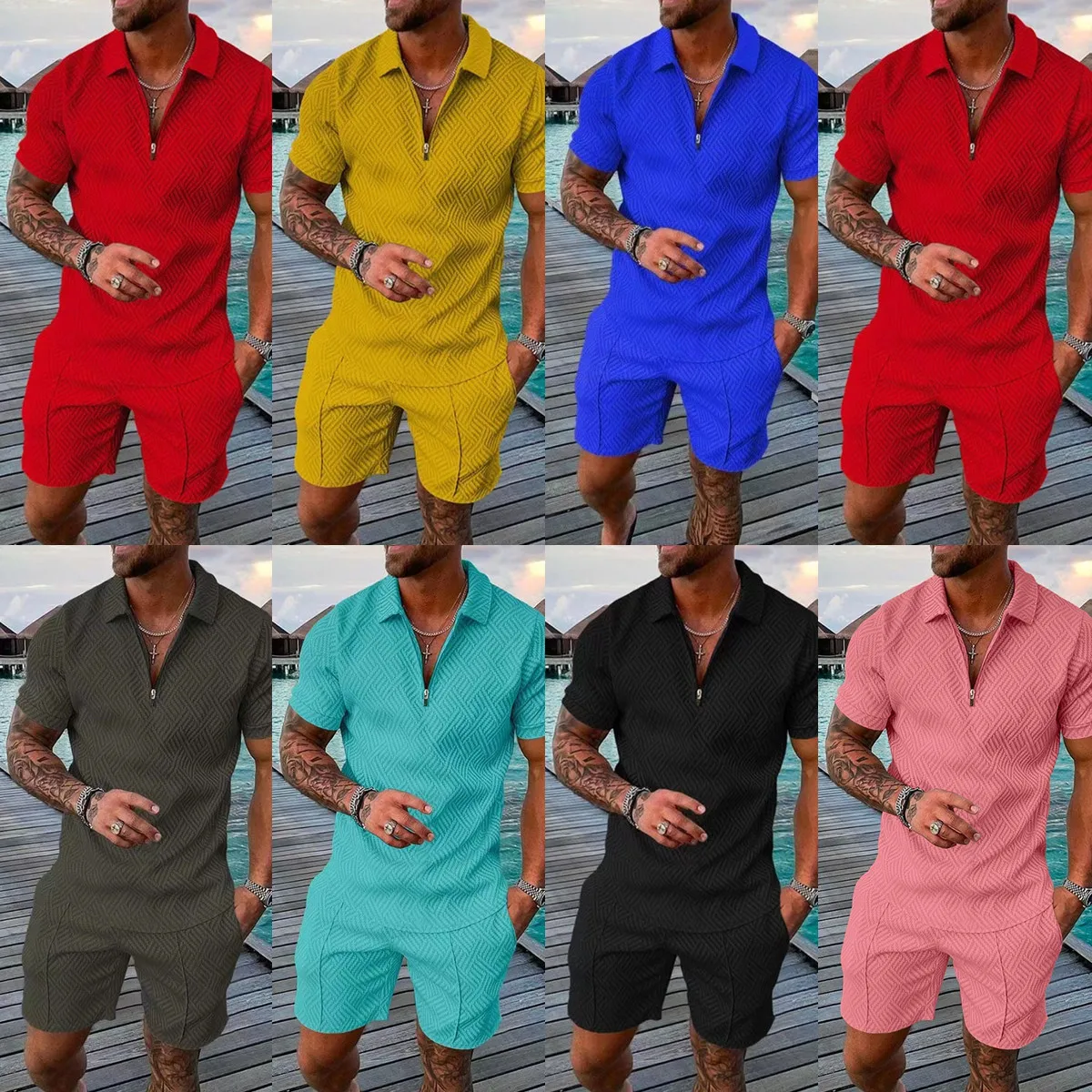 Stylish Modern Men's Printed Polo Shirt and Shorts Set with Turn-Down Collar and Short Sleeves for Casual and Leisure 2023
Stylish Modern Men's Printed Polo Shirt and Shorts Set with Turn-Down Collar and Short Sleeves for Casual and Leisure 2023