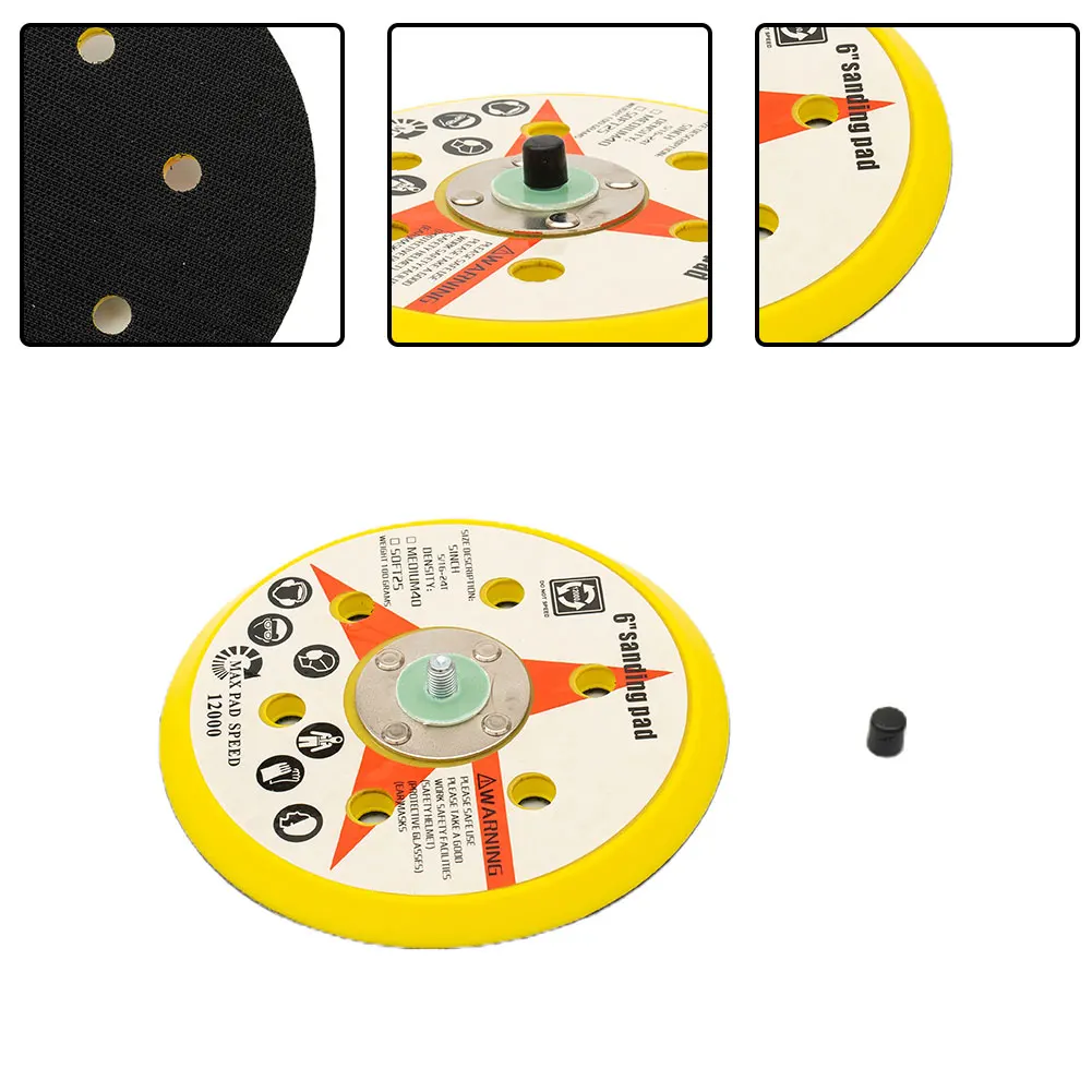 

Полировальный шлифовальный круг, шлифовальный круг 150 мм 6inc, абразивный диск, многофункциональный орбитальный Прочный Удобный шлифовальный диск