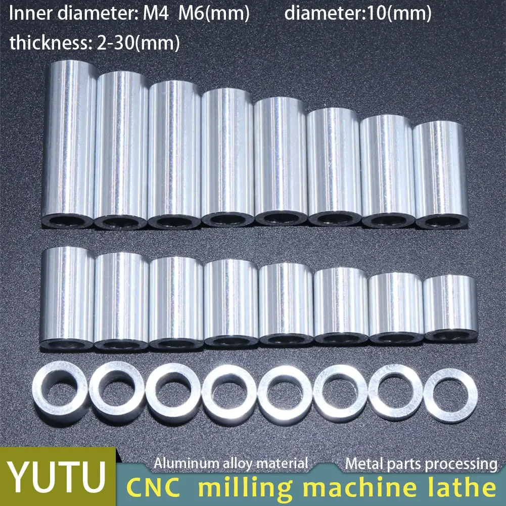 10pcs M4 M6 Aluminum Alloy Flat Washer Bushing Gasket CNC sleeve Non-threaded Stand-off Spacer For RC Model Part
10pcs M4 M6 Aluminum Alloy Flat Washer Bushing Gasket CNC sleeve Non-threaded Stand-off Spacer For RC Model Part