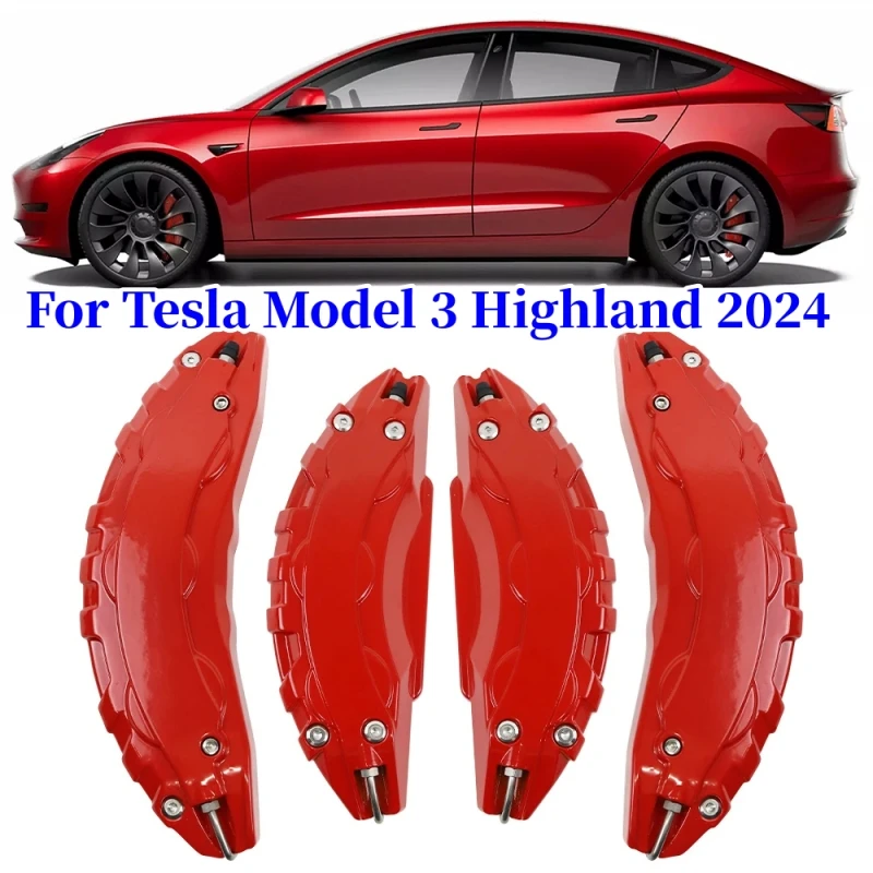 4PCS Brake Caliper Cover For Tesla Model 3 Highland 2024 Aluminum Alloy Front Rear Brake Caliper Cover for Tesla Car Accessories
4PCS Brake Caliper Cover For Tesla Model 3 Highland 2024 Aluminum Alloy Front Rear Brake Caliper Cover for Tesla Car Accessories