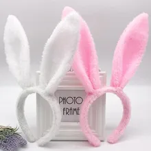 

Cute Easter Adult Plush Bunny Ears Hairband Soft Rabbit Ears Headband for Women Girls Dress Costume Hair Hoops Hair Accessories