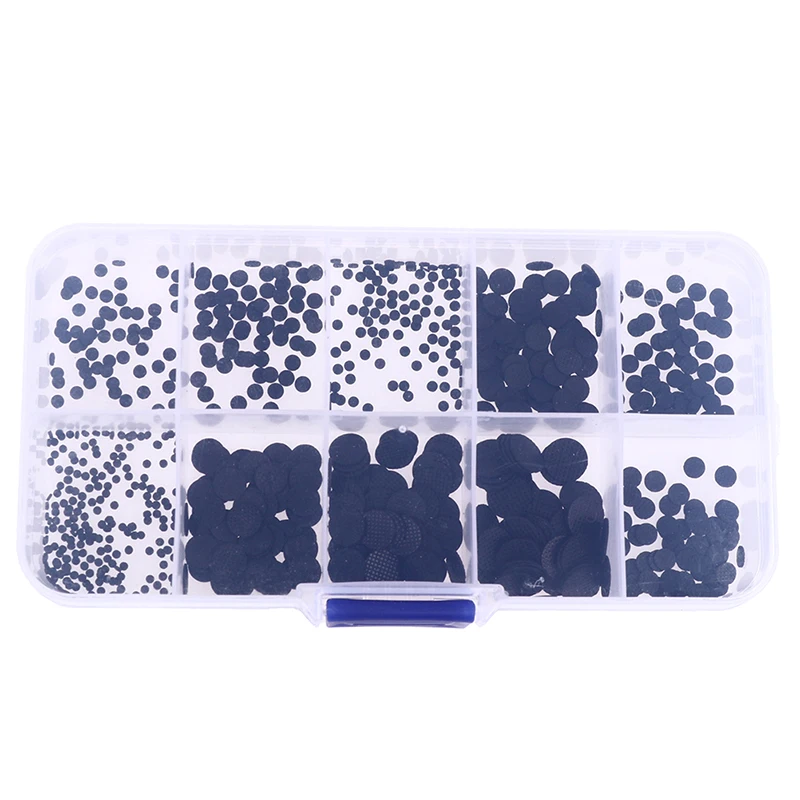 

500pcs/Box 1.5-8mm Different Sizes Conductive Rubber Pads Keypad Repair Kit for IR Remote Control Conductive Rubber Buttons