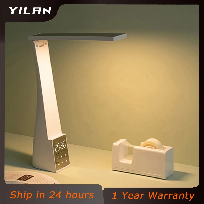 Eye-Protection Reading Desk Lamps With Clock LED Table Lamp With Alarm Temperature Stepless Dimming Student Studying Night Light
Eye-Protection Reading Desk Lamps With Clock LED Table Lamp With Alarm Temperature Stepless Dimming Student Studying Night Light