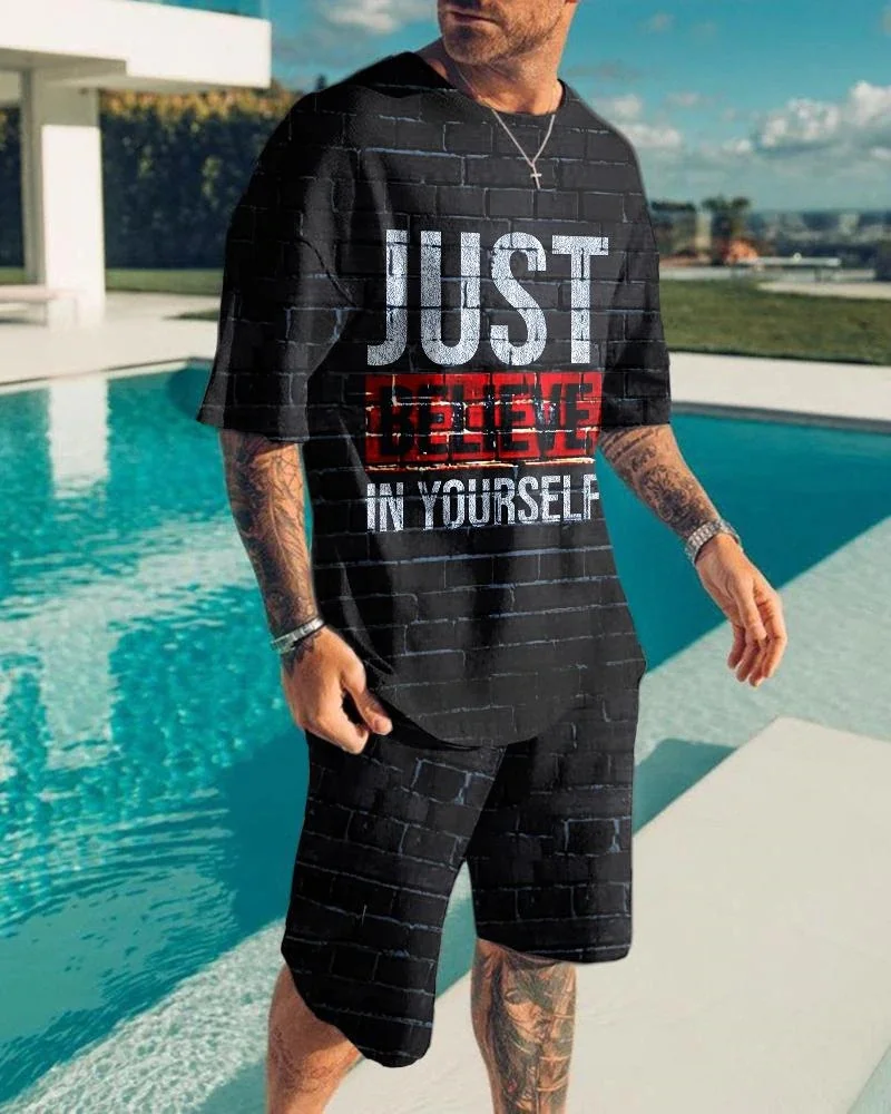 Men's 2-Piece Sportswear Character 3D Printed T-Shirt Suit Street Casual Two-Piece Men's Oversized Leisure Men's T-Shirt Set
Men's 2-Piece Sportswear Character 3D Printed T-Shirt Suit Street Casual Two-Piece Men's Oversized Leisure Men's T-Shirt Set