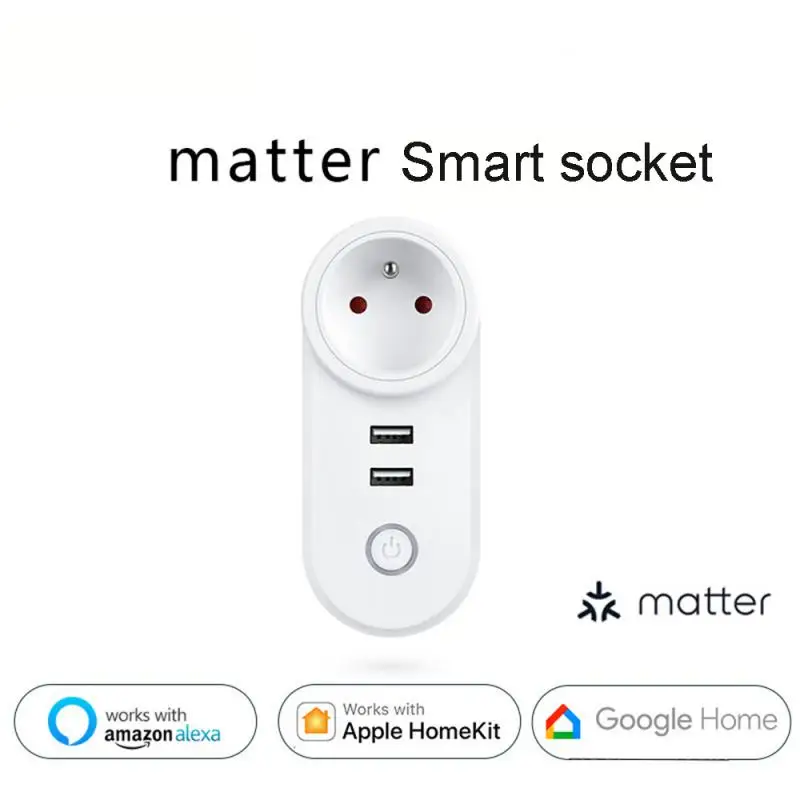 Matter WiFi Smart Plug Socket EU US AU UK 16A Power Smart Plug Voice Control Works With Apple Homekit Alexa Google Home
Matter WiFi Smart Plug Socket EU US AU UK 16A Power Smart Plug Voice Control Works With Apple Homekit Alexa Google Home