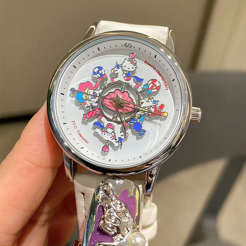 Cinnamoroll Kuromi Hello Kitty My Melody Pompompurin Sanrio Kawaii Cartoon Cute Carousel Watch Anime Toys for Girl Birthday Gift
Cinnamoroll Kuromi Hello Kitty My Melody Pompompurin Sanrio Kawaii Cartoon Cute Carousel Watch Anime Toys for Girl Birthday Gift