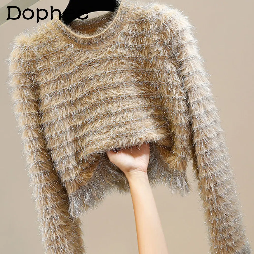 Fashion Color Contrast Bright Silk Tassel Sweater for Women New 2023 Autumn Winter Round Neck Pullover Slim Fit Short Sweaters
Fashion Color Contrast Bright Silk Tassel Sweater for Women New 2023 Autumn Winter Round Neck Pullover Slim Fit Short Sweaters