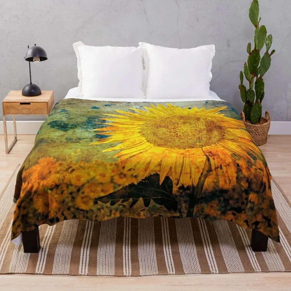 Ah Sun-flower! weary of time | Distressed sunflower Throw Blanket Blankets For Bed Nap Loose Plaid on the sofa Blankets
Ah Sun-flower! weary of time | Distressed sunflower Throw Blanket Blankets For Bed Nap Loose Plaid on the sofa Blankets