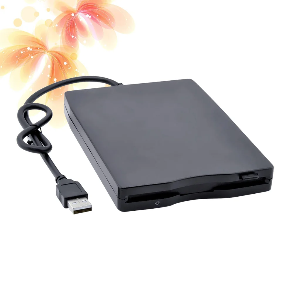 

Laptop External diskette Drive Portable USB 20 Floppy Disk High Data Transfer Driver for window window Win7 (Black)