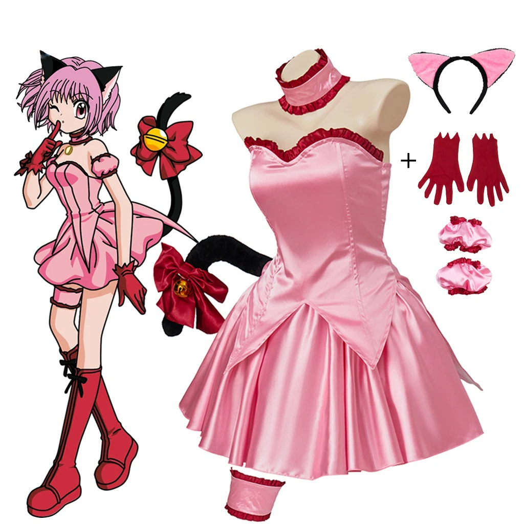Tokyo Mew Mew Momomiya Ichigo Cosplay Costume Accessories Adult Girls Pink Uniform Dress Suits Halloween Theme Party Outfits
Tokyo Mew Mew Momomiya Ichigo Cosplay Costume Accessories Adult Girls Pink Uniform Dress Suits Halloween Theme Party Outfits