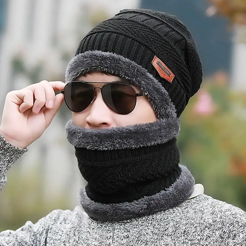 2022 Winter Men Women Thick Beanie Hat Knitted Hat Winter Cap Beanie Female Wool Neck Scarf Cap Balaclava Mask Bonnet Hats Set
2022 Winter Men Women Thick Beanie Hat Knitted Hat Winter Cap Beanie Female Wool Neck Scarf Cap Balaclava Mask Bonnet Hats Set
