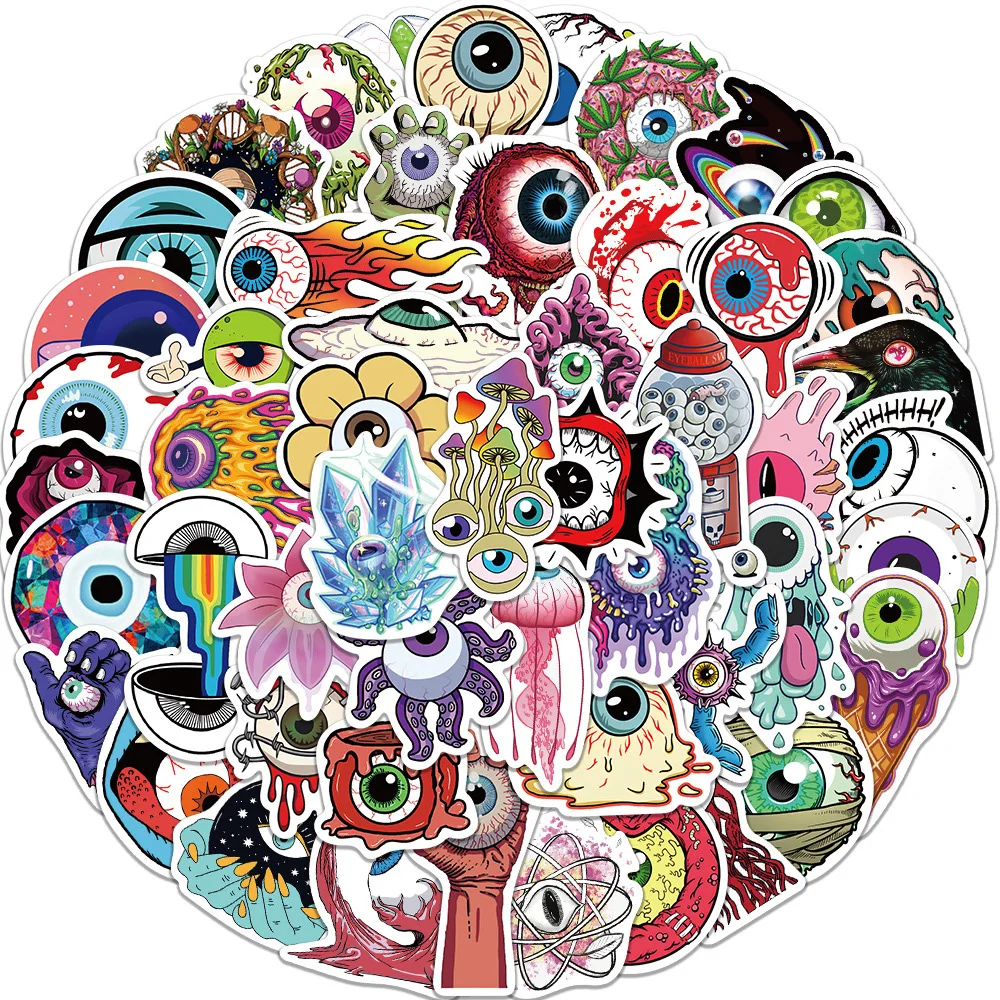 10/30/50PCS Gothic Horror Eyes Cartoon Stickers Decals Phone Laptop Luggage Car DIY Waterproof Cute Graffiti Cool Sticker Toy
10/30/50PCS Gothic Horror Eyes Cartoon Stickers Decals Phone Laptop Luggage Car DIY Waterproof Cute Graffiti Cool Sticker Toy