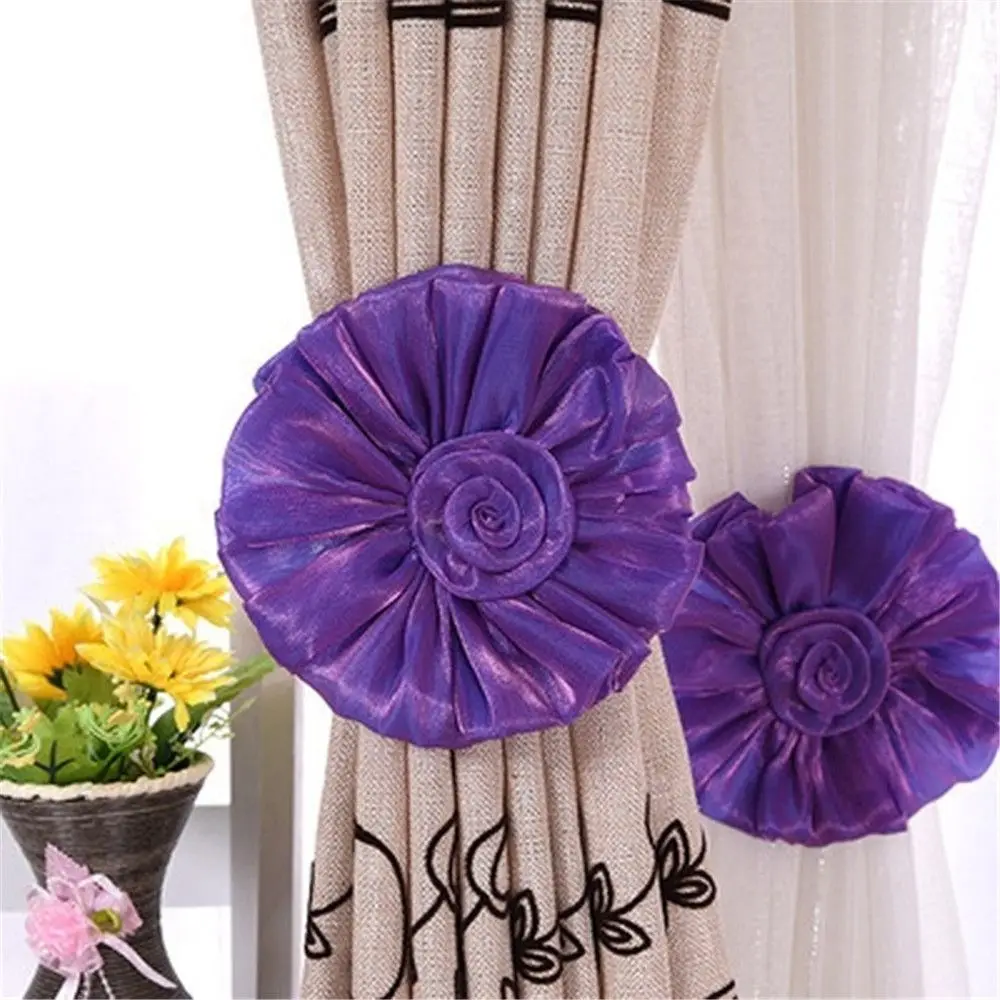 2pcs Practical Voile Drape Tieback Window Curtain Rose Flower Tie Holder Home Decor
2pcs Practical Voile Drape Tieback Window Curtain Rose Flower Tie Holder Home Decor