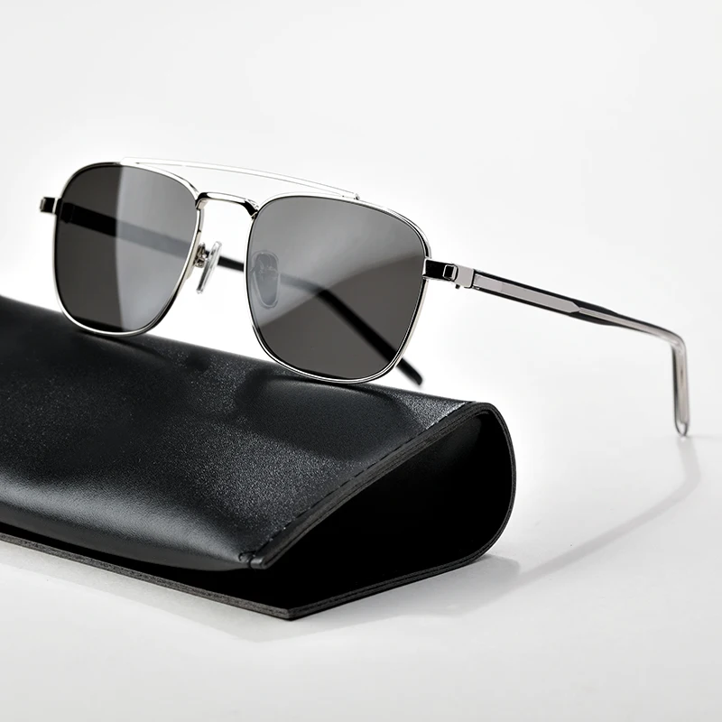 

SL665 Luxury Brand Double Beam Sunglasses Men High Quality Outdoor Protective Sun Glasses Titanium Women Pilot Driving Eyewear