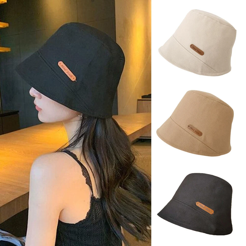 

Корейский стиль, летняя Рыбацкая кепка для женщин, Панама, Панама, шляпа от солнца, складные широкополая Солнцезащитная шляпа