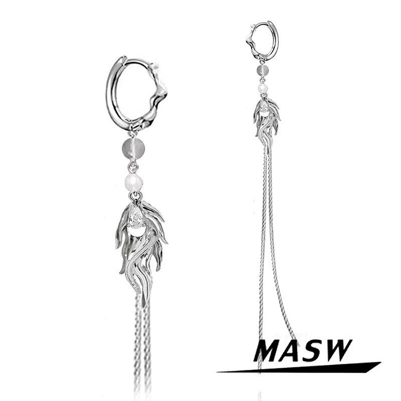 MASW Original Design Popular Style High Quality Brass Thick Silver Plated Chain Dangle Earrings For Women Jewelry Gift
MASW Original Design Popular Style High Quality Brass Thick Silver Plated Chain Dangle Earrings For Women Jewelry Gift