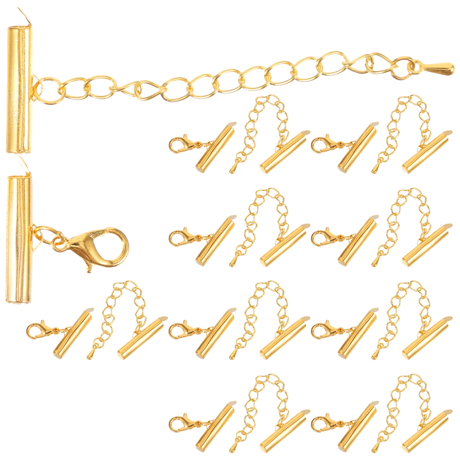 10 Sets An Fittings Tube Slider Clasp End Connecting Pipe Clamp Jewelry DIY Chain Extender Craft
10 Sets An Fittings Tube Slider Clasp End Connecting Pipe Clamp Jewelry DIY Chain Extender Craft